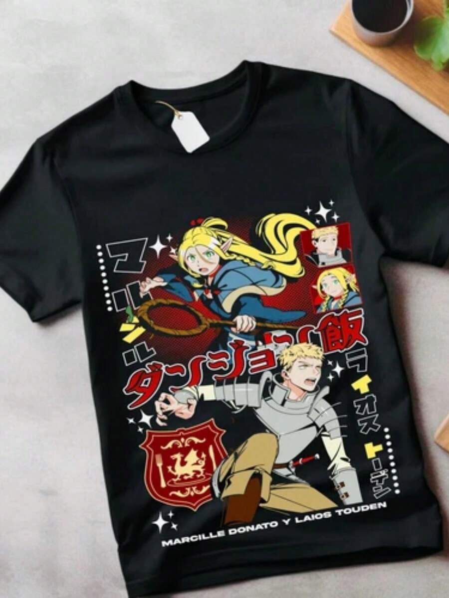 Senshi-Shirt Senshi Food Delicious In Dungeon Shirt All Size - màu đen - Xem 1
