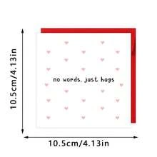 No Words Just Hugs, Thinking Of You Card For Friend, Sympathy Gift, Stay Strong Card, Thinking Of You Card To Friend, Friend Motivation Card - Multicolor - View 7