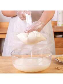 1个白色现代多功能网袋，可用作滤网、酒漏斗、防溅罩，方便收纳，厨房必备工具 - 彩色 - 查看 8