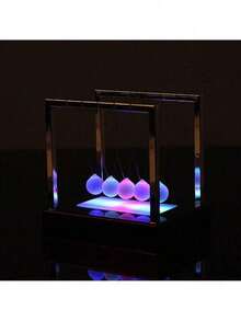 EstiloEstiloZerodis PéNdulo Newton Colorful LED Light Balance Ball Toy, Bola De PéNdulo De Ciencia FíSica Newton Cradle Pelota De Escritorio Juguete Divertido Decoration Art Work GiftsVersióN MejoradaVersióN Mejorada - 1 - Ver 4