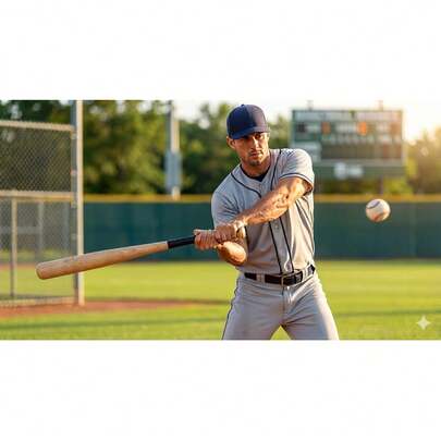 Taco de beisebol de madeira maciça de 82 cm, bastão esportivo resistente de madeira dura para treinamento de softball, ferramenta de fuga de emergência de carro e patrulha de residencial.
