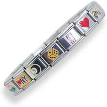 Juego completo de pulsera de encantos italiana con 18 encantos personalizables - Rebelde - Ver 10