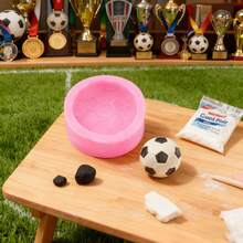 1pc Simulation 2D Football Shaped Silicone Mold, A Gift For Football Enthusiasts, Football Match Props, Award Gifts, Handmade Clay, Resin, Drip Glue, Gypsum And Other Finished Products, With Simple Demolding And Reusable Molds.
