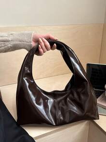 Retro Commuter Texture 2026 New Fashion Large Capacity Korean Style Elegant Shoulder Handbag