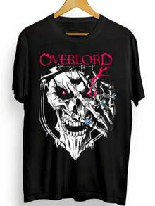 Overlord New-Shirt,Anime, Overlord Manga, Ainz Ooal Gown Graphic Tee - màu đen - Xem 2