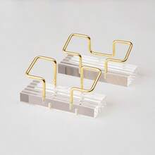 Hộp đựng danh thiếp sức chứa 50 thẻ, thiết kế tối giản và tinh tế để bàn. Thích hợp cho văn phòng tại nhà, trang trí văn phòng, triển lãm, nhà cửa, tiệc tùng, đám cưới, dùng làm giá đựng danh thiếp trong các cuộc họp, giá đựng danh thiếp trong các dịp lễ, đế trưng bày danh thiếp mạ điện. - Nhiều màu - Xem 6