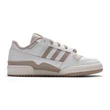 Adidas 男士女士板鞋FORUM LOW CL輕便舒適戶外休閒運動板鞋JQ1536 - 白色/影跡卡其棕 - 查看 4