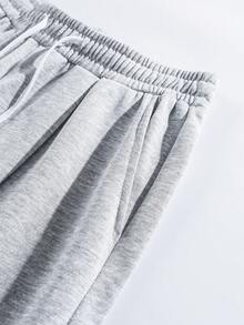 1 chiếc quần dài ống đứng nam, kiểu dáng thường ngày, có dây rút ở eo và túi bên hông, phù hợp cho các hoạt động giải trí, cắm trại, công sở, tiệc tùng và các dịp khác. - Màu Xám nhạt - Xem 4