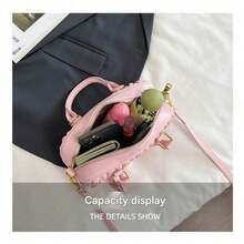 Plissierte Handtasche/Schultertasche/Crossbody-Kissentasche