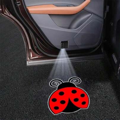 LMZLJZ 4PCS Car Door Lights,Dragonfly Door Lights Logo Projector LED Shadow Welcome Lamp,Car Accessories Dragonfly Gifts For Women Men,Suitable For All Vehicles Motorcycle Bike