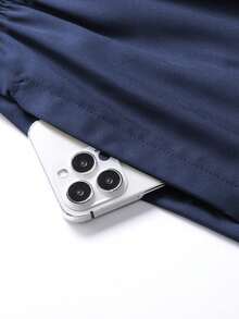 Quần short thể thao nam, quần short tập luyện thể dục mùa hè dành cho nam, quần short rộng rãi thời trang với túi và dây rút ở eo, thích hợp cho các hoạt động hàng ngày, tập gym, chạy bộ, đi biển, leo núi ngoài trời vào mùa hè. - Xanh đậm - Xem 6