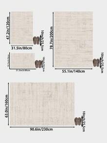 Thảm trải sàn màu be tối giản với họa tiết đường kẻ, được làm từ chất liệu mềm mại và thoải mái, dễ vệ sinh, thiết kế đế chống trơn trượt, thích hợp để trang trí phòng khách, phòng ngủ, phòng tắm, nhà bếp, phòng ăn, văn phòng và các không gian khác, lý tưởng cho các dịp lễ hội. - Màu be - Xem 3