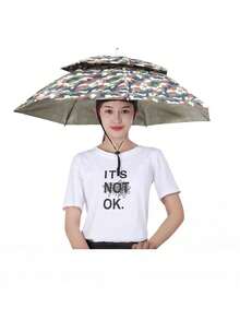 Umbrella Hat, New Style Rainhat Sun Hat Fishing Sunshade Hat Umbrella-Style UV Protection Headwear,Spring Summer Picks,Brides Maid Gifts,Room,Bedroom Deccor,Bedroom Deccor,Beach,Travel,For Men,For Women,Vacation