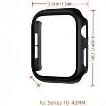 2pcs Tempered Glass Integrated Protective Case, Anti-Drop Stylish Casual Protective Cover, Compatible With Apple Watch 42mm/46mm/49mm, Smart Watch Accessories