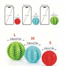 PETSIN Rubber Dog Ball, Durable, Wear-Resistant, Chew-Resistant, Cleans Dog's Teeth. This Dog Chew Toy Can Be Filled With Treats. Two-In-One Toy Combination Brings Different Joyful Experiences For Your Dog. - Multicolor - View 8