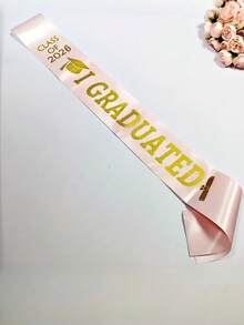 1pc Class Of 2025 Graduation Sash, "I GRADUATED" School Celebration Party Accessory Decorative Prop For Photography - Multicolor - View 17