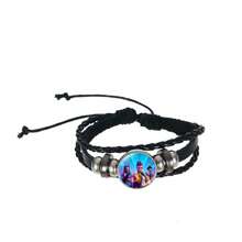 1件 KPOP偶像 Lumizoe Mira 黑色皮绳手链 - 彩色 - 查看 3