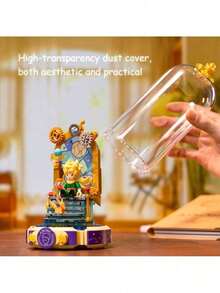 EstiloEstiloPANTASY Le Petit Prince Set de Bloques de Construcción Puerta Estrellada Modelo Creativo DIY con Minifigura y Cubierta de Transparente, Regalo Perfecto Bloques Premium para Decoración del HogarVersión mejoradaVersión mejorada - 1 - Ver 5