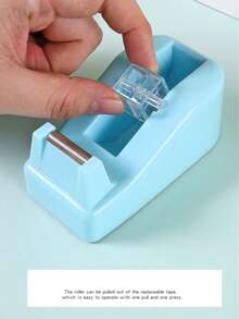 1个带加重防滑底座的桌面胶带座，适用于办公室、工艺品制作、艺术项目、剪贴簿、学校、礼品包装和包裹递送 - 彩色 - 查看 5