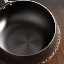 1pc Cast Iron Pot With Lid - Handmade Traditional Design, Wide Belly And Non Stick Mirror Surface, Splash Proof, Rust Proof Heavy-Duty Structure, Uniform Heat Distribution - Suitable For Gas Stoves, Durable Kitchen Utensils, Stove Protectors, Durable Kitchen Utensils - Multicolor - View 10