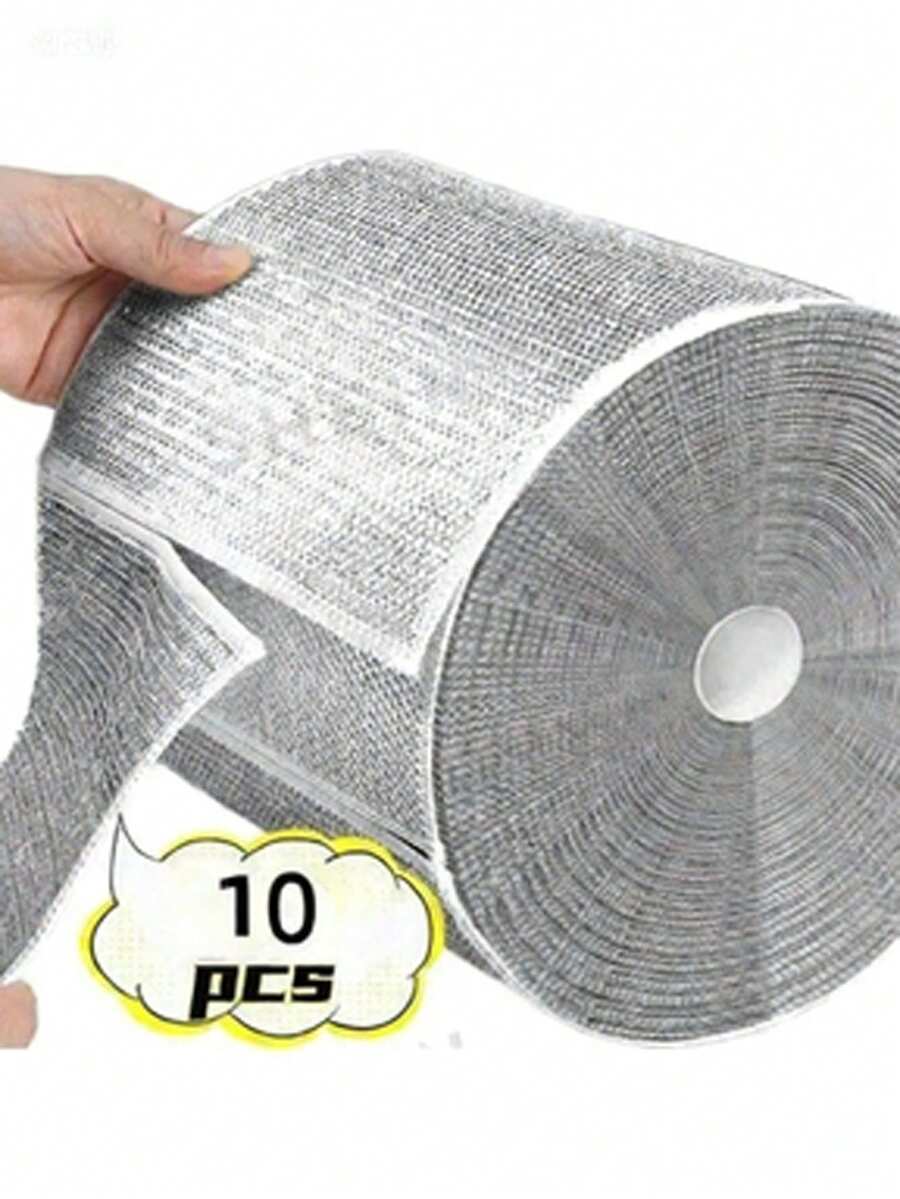 20pcs Ultra-Fine Fiber Steel Wool Cleaning Pads - Double-Sided Reusable Kitchen Cleaning Pads, Can Clean Dishes, Cutlery And Cookware Without Scratches - Multicolor - View 1