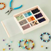 Small Wooden Box With Lid - 9 Compartment Organizer - DIY Craft & Storage - 2 Pack - Solid - View 2