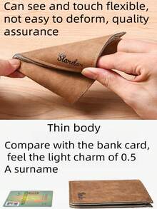 This Brand New Fashionable Men's Wallet Features A Large Capacity Coin Pocket And Multiple Card Slots, Making It An Ideal Gift For Boyfriends, Husbands, Uncles, And Brothers; It Is The Perfect Choice For Men. - Multicolor - View 8