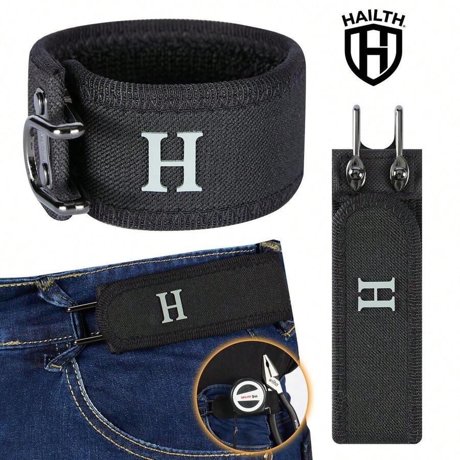 HAILTH Tactical Metal Hook Elastic Belt (Unisex) - Patented No - Buckle Invisible Design |   Soft Adjustable Side TikTokShopBlackFriday - Xanh dương (2 lựa chọn) - Xem 1