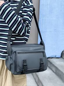 2026 New Men's Large-Capacity Crossbody Bag & Multi-Functional Shoulder Bag And Versatile, Lightweight Yet Roomy With A Multi-Pocket Design. Internal Structure: Inner Zipper Pocket, Phone Pocket, ID Pocket, Shockproof Compartment. - Multicolor - View 1