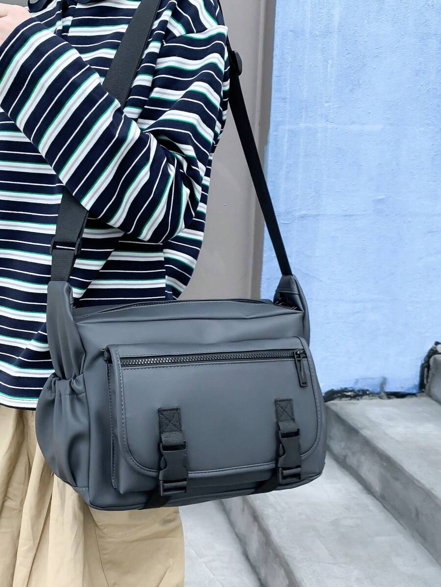 2026 New Men's Large-Capacity Crossbody Bag & Multi-Functional Shoulder Bag And Versatile, Lightweight Yet Roomy With A Multi-Pocket Design. Internal Structure: Inner Zipper Pocket, Phone Pocket, ID Pocket, Shockproof Compartment. - Multicolor - View 1