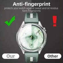 (3-Pack) One-Click Installation Tempered Glass Screen Protector For Huawei Watch GT6/GT5 41mm 46mm, GT5Pro/GT6 Pro 46mm, High-Definition Clear With Auto-Alignment Tool, Easy Installation For Beginners, 9H Hardness Anti-Scratch Bubble-Free - Multicolor - View 8