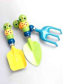 1 Set (3 piezas) Herramientas de jardinería con forma de oruga para plantar flores, suculentas y verduras al aire libre, adecuadas para la búsqueda en la playa, la jardinería y la granja - Multicolor - Ver 4