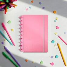 Smart Notebook A4 Black Planner Diary Detachable Refill Removable Discs Study Cover - Blue - View 5