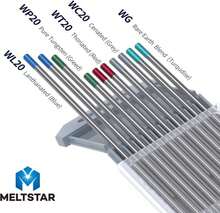 Meltstar TIG Welding Tungsten Electrodes Combination Settings Pure Cerium Lanthanated Rare Earth Blend Tungsten Electrodes MIX 5\/32 * 7 - ColorG - 查看 4