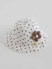 1pc Baby Sun Hat, Thin Fabric, Fashionable For Baby Girls, Suitable For Outdoor Use, Fits Ages 1-3 Years Old, Spring/Autumn - Little Flower Fisherman's Hat - View 14