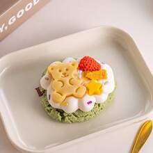 Vela perfumada con decoración de oso de peluche y galleta, hecha a mano con aroma a pastel dulce, adecuada para fiestas, bodas, Día de la Madre, San Valentín, amigos, graduación, decoración de habitaciones, decoración del hogar, decoración de cumpleaños, recuerdos de boda - Multicolor - Ver 4