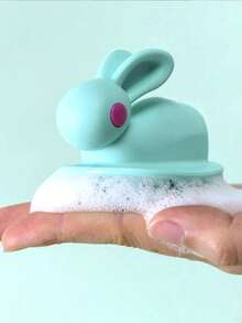 1pc Rabbit Ear Scalp Massager Brush, Silicone Scalp Massage Comb, Cleansing & Care, Relieve Itchy Scalp, Suitable For Salons & Back-To-School Season - Multicolor - View 2