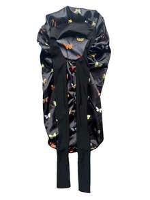 1pc Long Ribbon Round Hat Bow Decor Beauty & Hair Care Maternity Cap, Satin Sleep Hat For Women - Multicolor - View 11