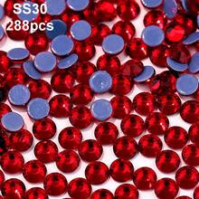 SS6 2mm-SS12 3mm，1440颗/包；SS16 4mm，720颗/包；SS20 4.8mm，360颗/包；SS30 6.4mm，288颗/包；圆形平底玻璃水晶水钻，多色水晶宝石，DMC热熔珠，适用于DIY美甲、服装、包包、鞋子、工艺品、闪亮美甲贴纸装饰