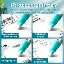 12ml Borrador de alta capacidad para privacidad, punta blanca, herramienta de limpieza de información de facturación, adecuada para tarjetas de crédito, tarjetas bancarias, facturas móviles, etiquetas de mensajería, etc. - Multicolor - Ver 6