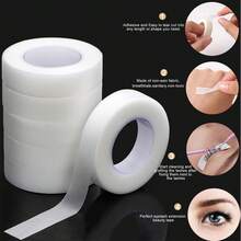 3 Rolls Eye Shadow Protective Tape Stickers, Makeup Tools For Eye Shadow, Double Eyelid Tape, Natural Eyeliner Tape, Eyelash Extension Isolation Tape, Eyeliner Isolation Tape, Eye Shadow Isolation Stickers, Makeup Essentials, Microblading & Nail Art Isolation Tape, Household Use - Clear - View 1