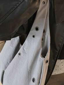 Dedoo 韩版尼龙独特单肩斜挎包，女士时尚通勤休闲单肩包 - 灰色 - 查看 7