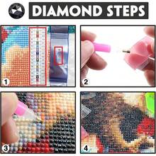 Yomiie 2 Pack Large Diamond Art Kits For Adults, Owl & Cow Diamond Painting Art Animals DIY Full Round Drill Kits, Embroidery Rhinestone Diamond Crystal Craft Canvas Home Wall Decor 31.5x11.81 Inch - 貓頭鷹和牛 - 查看 7