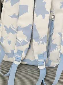 Multi-Functional Backpack, Korean Style Travel Backpack, Graffiti Backpack, Large Capacity Backpack, Graffiti Backpack, College Student Backpack, Backpack - Multicolor - View 7