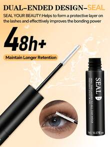 CMAYOME 10ML Lash Bond & Seal For Lash Clusters DIY Lash Extension Glue Lash Overnighter Black Lash Sealant 2 In 1 Long Lasting For 14 Days Hold Lash Glue,Eye Lash Glue - Black - View 3