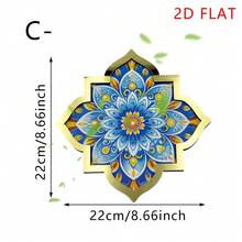 1pcacrylic Wood Tray, Decorated With A Moroccan Mandala Pattern, Perfect For Serving Fruit Or Other Food. Ideal For Eid Al-Fitr And Ramadan Gatherings, And For Decorating The Living Room Or Dining Table To Create A Festive Muslim Atmosphere. - Multicolor - View 19