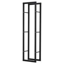 Log Rack, Log Holder, 100 Kg Capacity, Steel, Black, 40 X 25 X 150 Cm, For Garden And Living Room