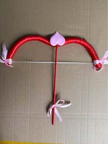 1 Set Cupid Bow And Arrow Set, Red And Pink Valentine's Day Party Decorations, Valentine's Day Special Event Costume Accessories, With Heart Pattern, Romantic Atmosphere Party Decorations, Suitable For Wedding, Valentine's Day Decoration, Valentine's Day Party - Multicolor - View 11