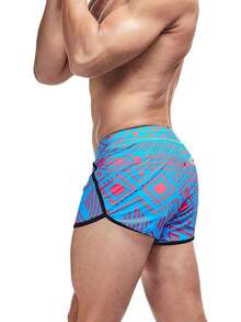 Mens Short Swim Trunks Quick Dry Beach Board Shorts 80s 90s Summer Vintage Swimwear With Swimming SuitsA Valentine's Day AB4D - 深綠色 - 查看 5