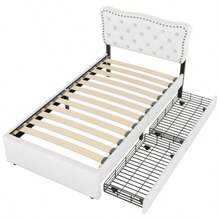 90*200 Kinderbetten, Etagenbetten, Eisenbetten, Eisenetagenbetten In Classic Form - Light beige - 查看 6